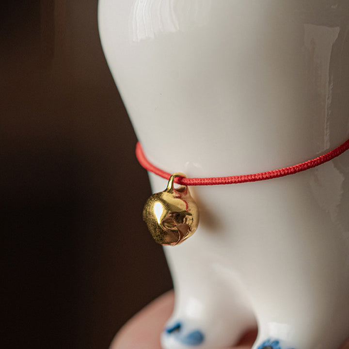 Buddha Stones Mini Lucky White Cat Kitten Tea Pet Ceramic Home Desk Figurine Decoration - image 10