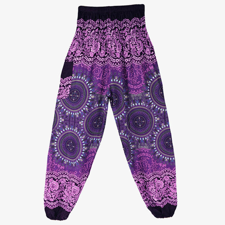 Buddha Stones Boho Loose Harem Trousers Women's Yoga Pants - image 5