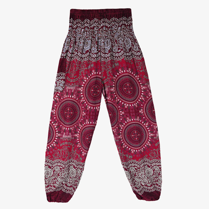 Buddha Stones Boho Loose Harem Trousers Women's Yoga Pants - image 27
