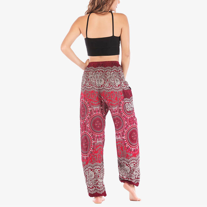 Buddha Stones Boho Loose Harem Trousers Women's Yoga Pants - image 31