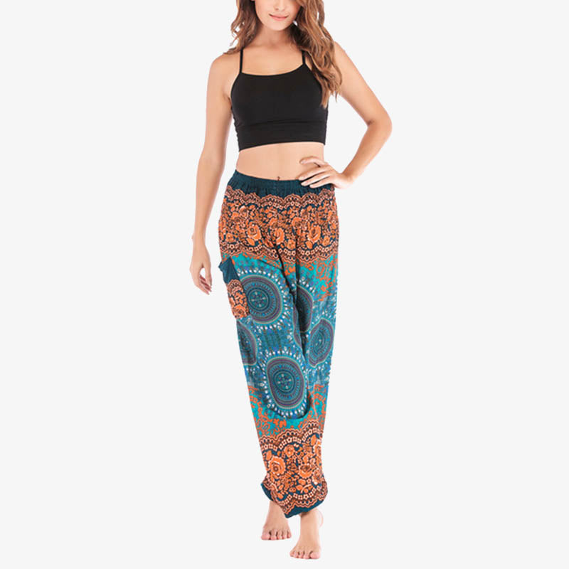 Buddha Stones Boho Loose Harem Trousers Women's Yoga Pants - image 41