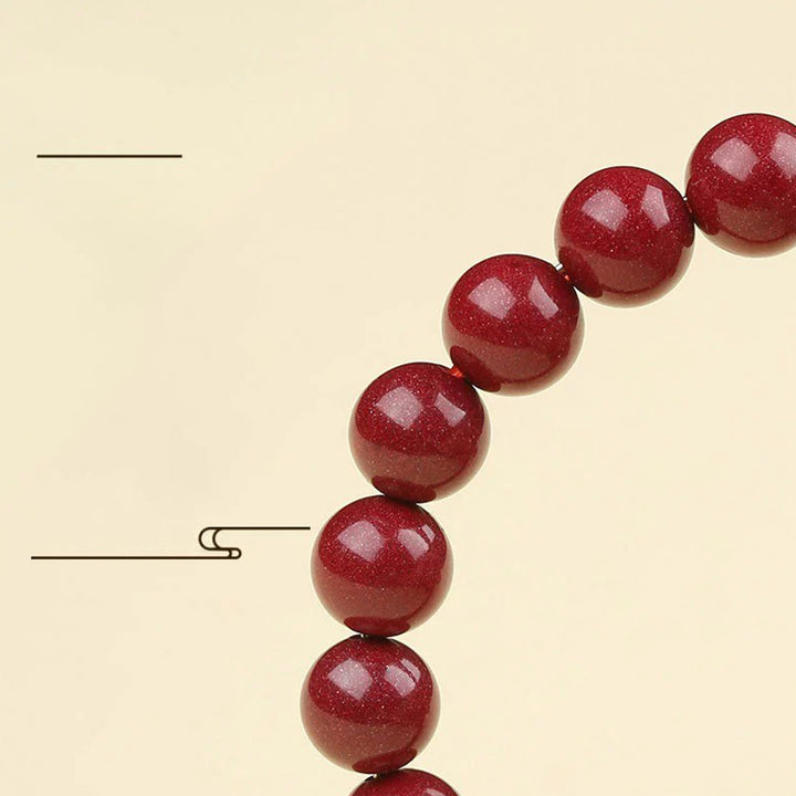 Buddha Stones 925 Sterling Silver Natural Cinnabar Four Beasts Blessing Bracelet - image 17