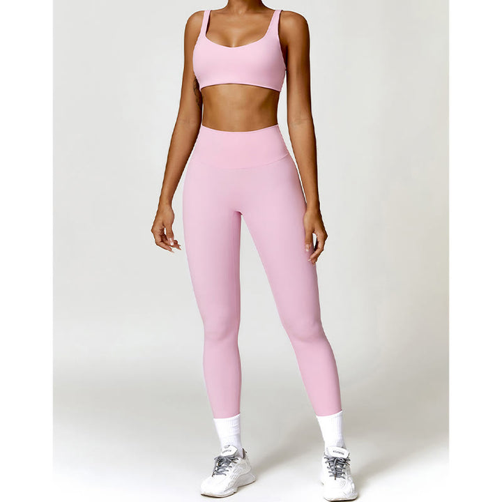 Buddha Stones Gym Sports Yoga Backless Bra Crop Tank Top Shorts - image 41