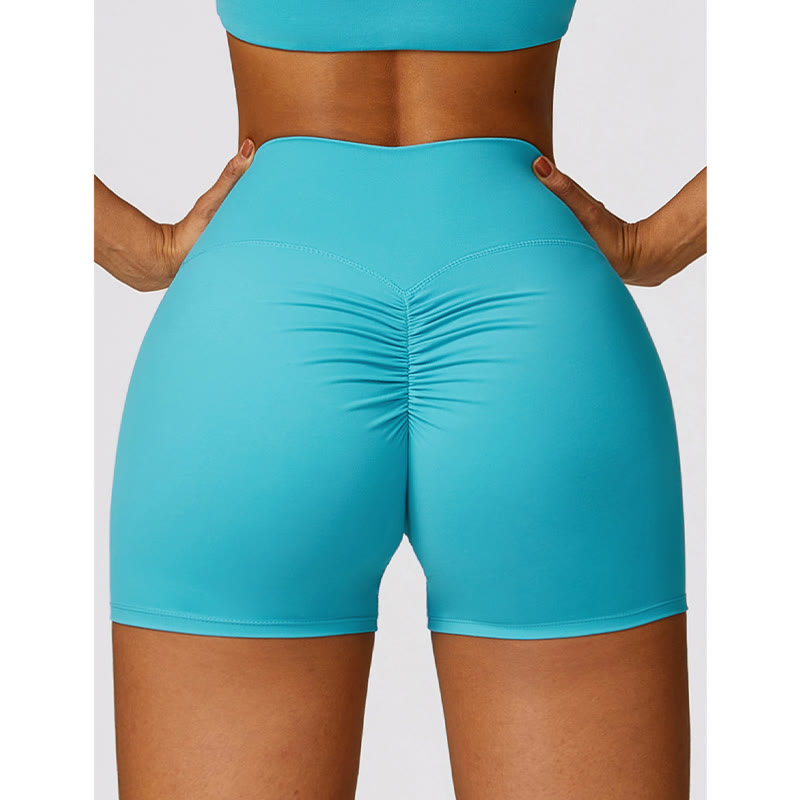 Buddha Stones Gym Sports Yoga Backless Bra Crop Tank Top Breathable Shorts