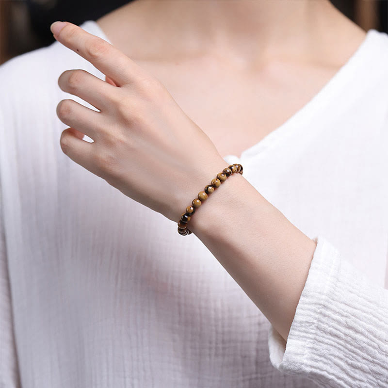 Buddha Stones 925 Sterling Silver Natural Golden Sea Willow Zakiram Goddess of Wealth Lucky fortune Fu Character Success Bracelet - image 10