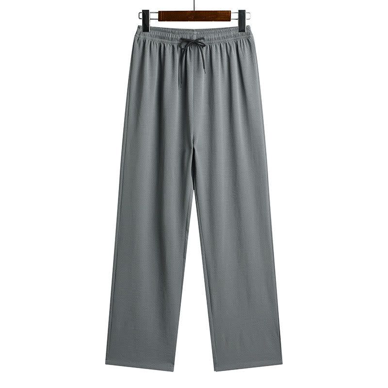 Buddha Stones Fu Character Tang Suit Hanfu Traditional Uniform Short Sleeve Top Pants Clothing Men's Set - image 3