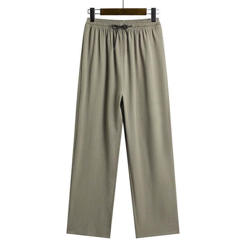 Buddha Stones Fu Character Tang Suit Hanfu Traditional Uniform Short Sleeve Top Pants Clothing Men's Set - image 26