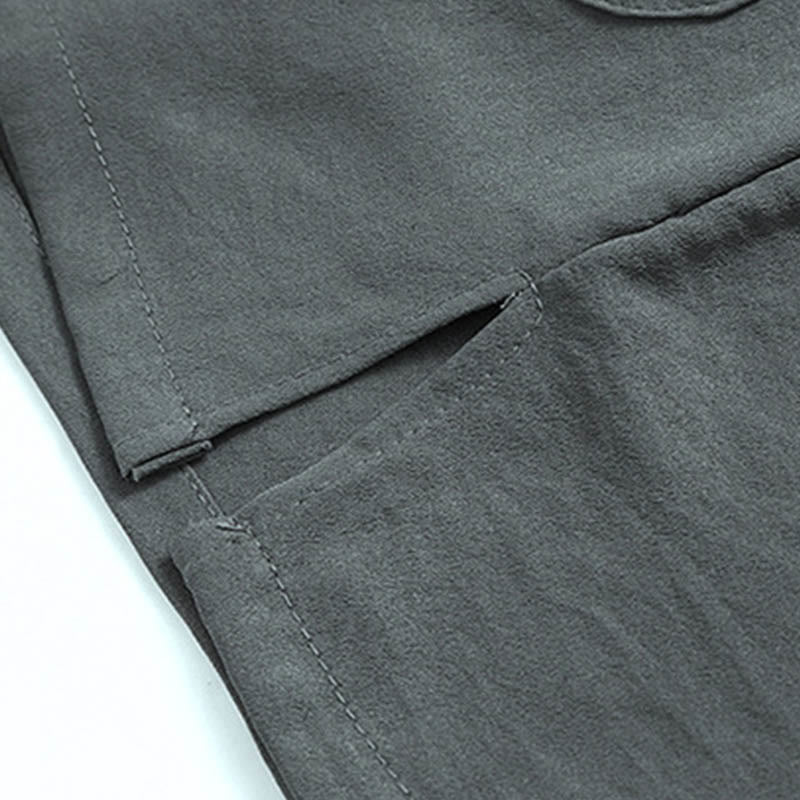 Buddha Stones Dragon Fu Character Tang Suit Traditional Short Sleeve Shirt Wide Leg Pants Clothing Men's Set - image 9