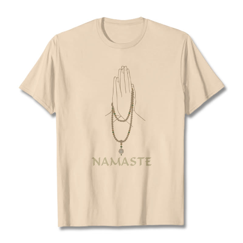 Buddha Stones NAMASTE Tee T-shirt - Bisque - 2XL - image 11
