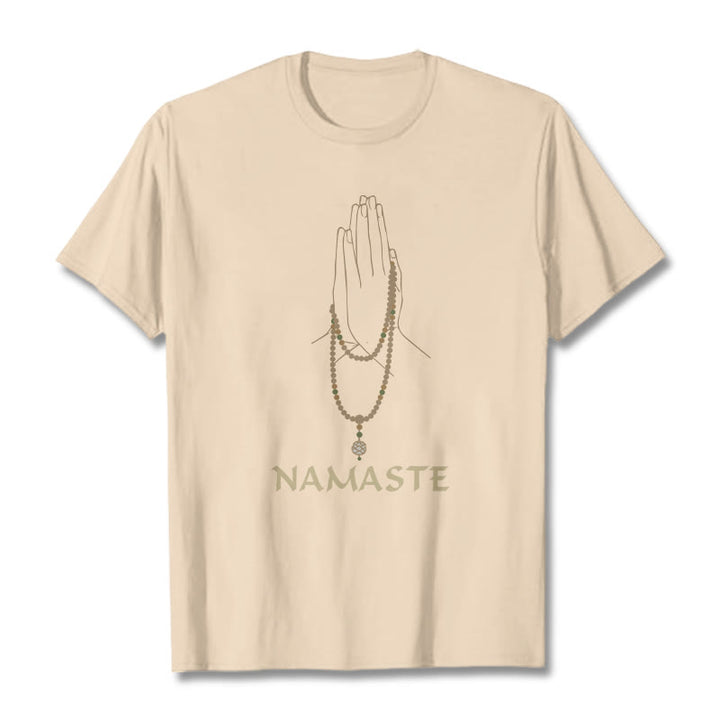 Buddha Stones NAMASTE Tee T-shirt - Bisque - 2XL - image 11