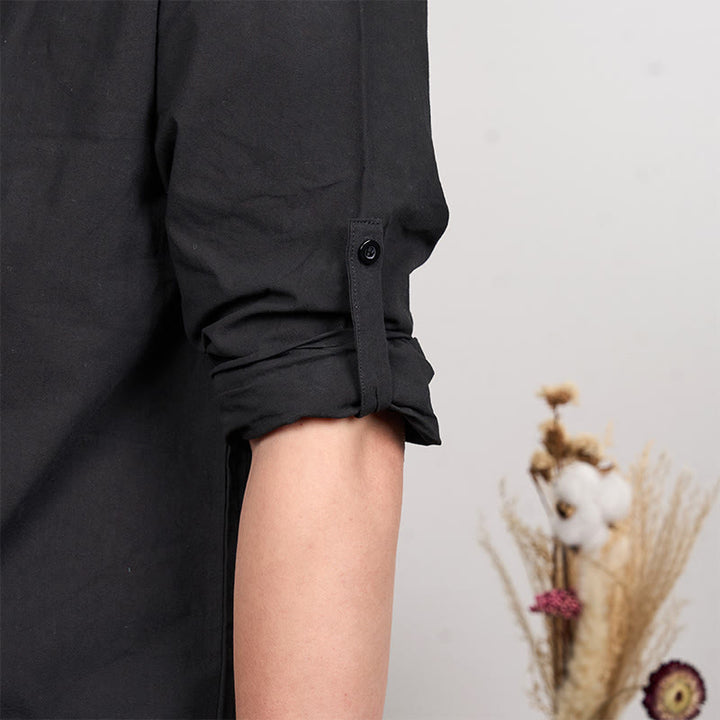 Buddha Stones Solid Color Three Quarter Sleeve Men's T-shirt - image 4