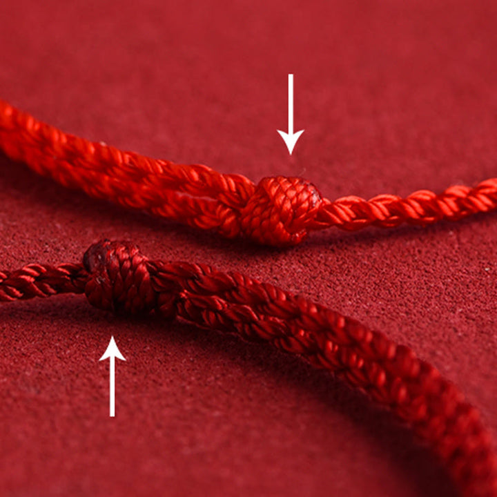 Buddha Stones 999 Gold Chinese Lock Charm Fu Character Protection Handmade Rope Bracelet - image 16