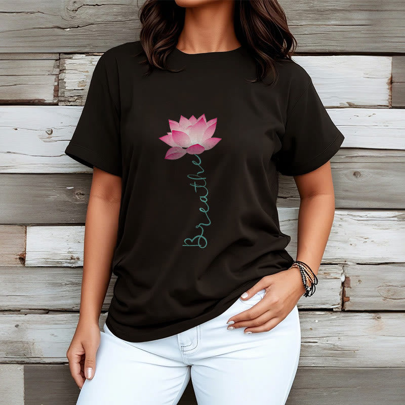 Buddha Stones BREATHE Lotus Tee T-shirt - image 7