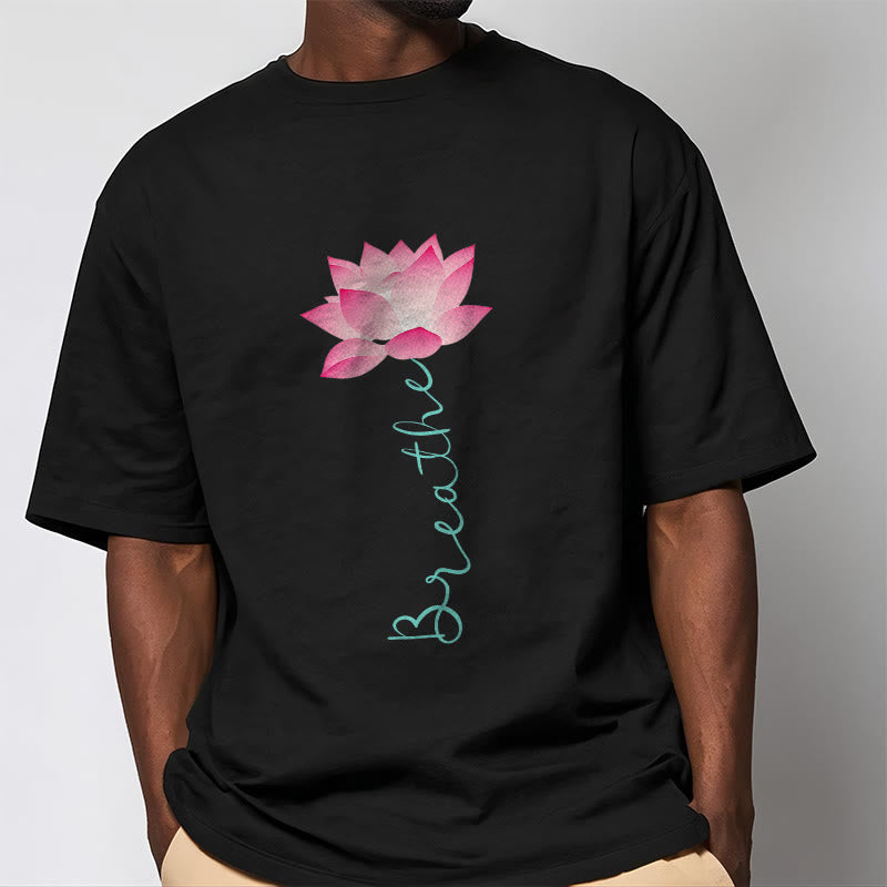 Buddha Stones BREATHE Lotus Tee T-shirt - image 5