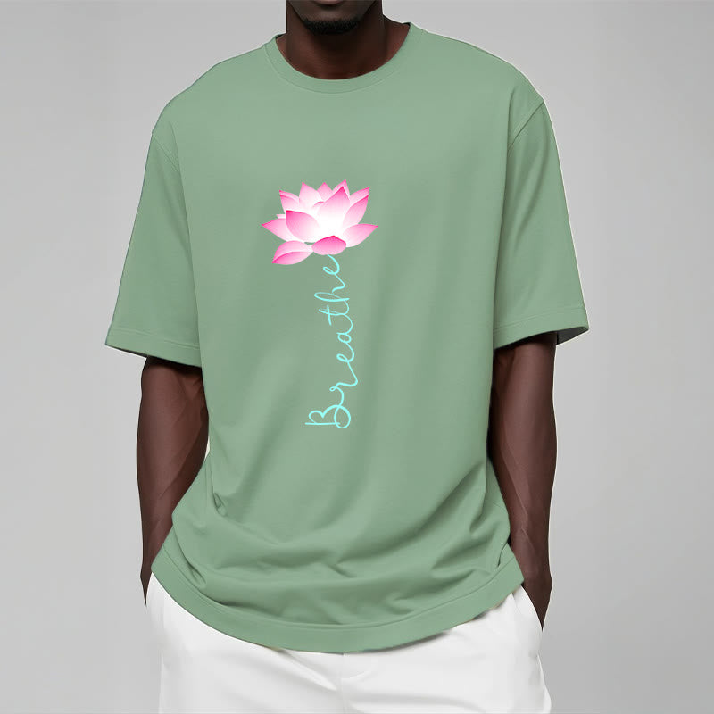 Buddha Stones BREATHE Lotus Tee T-shirt - image 15