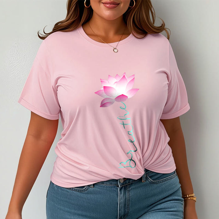 Buddha Stones BREATHE Lotus Tee T-shirt - image 13
