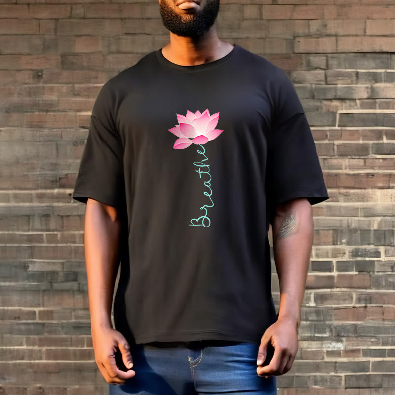 Buddha Stones BREATHE Lotus Tee T-shirt - image 6