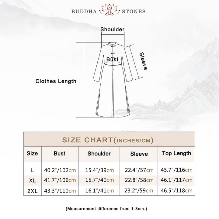 Buddha Stones 2Pcs Chinese Frog Button Design Zen Tai Chi Meditation Clothing Cotton Linen Top Pants Women's Set - image 5