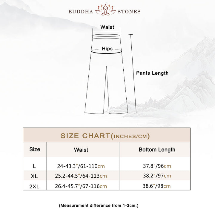 Buddha Stones 2Pcs Chinese Frog Button Design Zen Tai Chi Meditation Clothing Cotton Linen Top Pants Women's Set - image 6