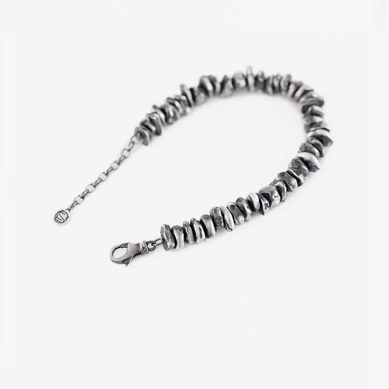 Buddha Stones 999 Sterling Silver Small Change Shape Protection Bracelet - image 8