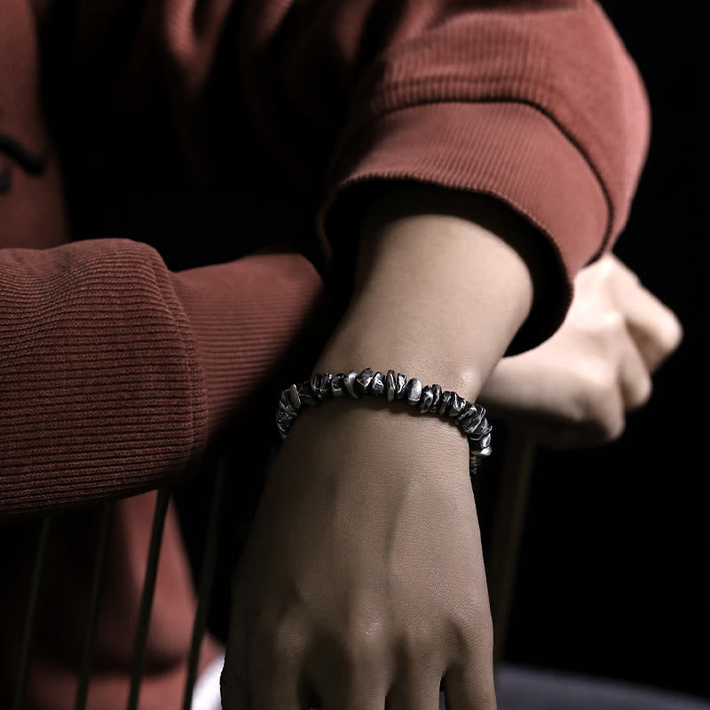 Buddha Stones 999 Sterling Silver Small Change Shape Protection Bracelet - image 15