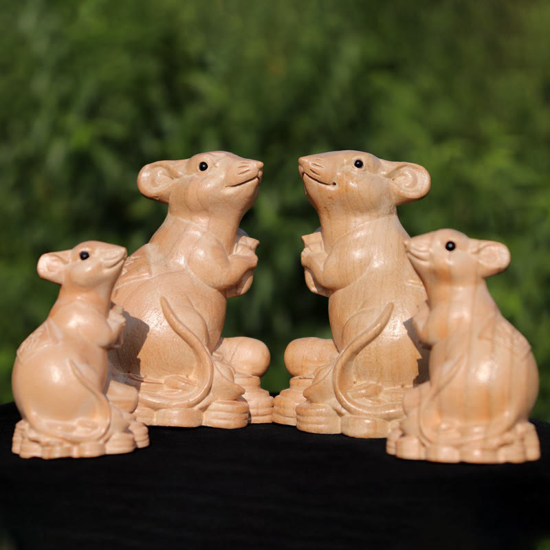 Buddha Stones Year Of The Snake Chinese Zodiac Fu Character Peach Wood Home Statue Decoration - image 5