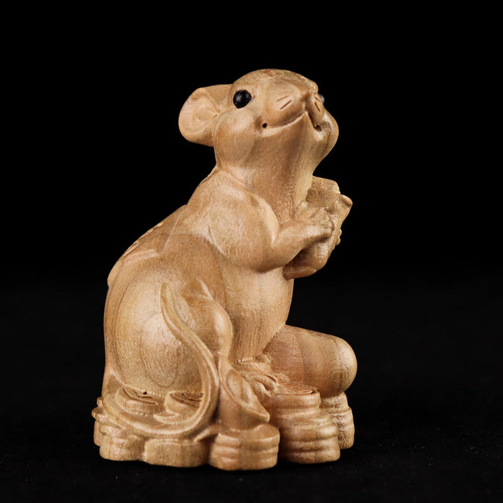 Buddha Stones Year Of The Snake Chinese Zodiac Fu Character Peach Wood Home Statue Decoration - image 7