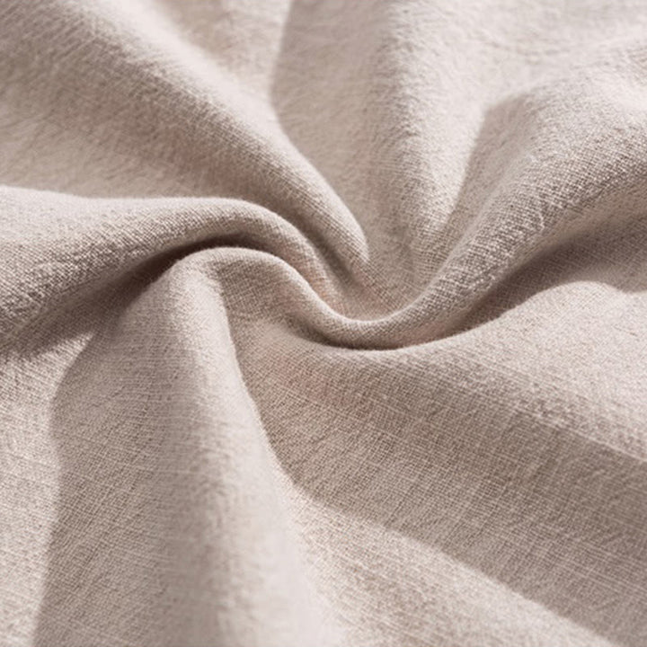 Buddha Stones Spring Solid Color Drawstring Men's Harem Pants With Pockets - image 32