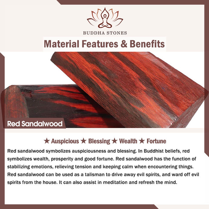 Buddha Stones 925 Sterling Silver Red Sandalwood Ebony Bamboo Power Hairpin