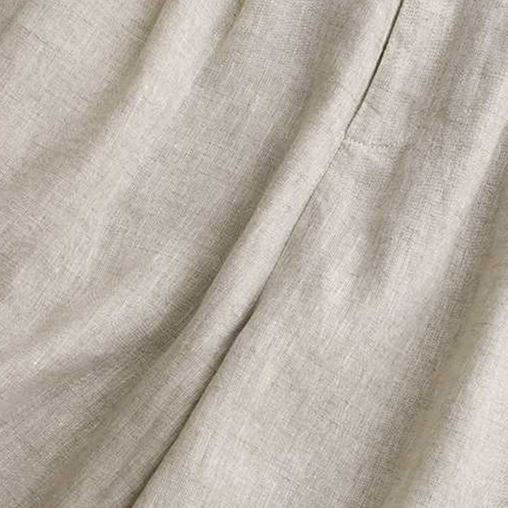 Buddha Stones Summer Casual Solid Color Zipper Button Acrylic Fiber Frog Button Women's Shorts With Pockets