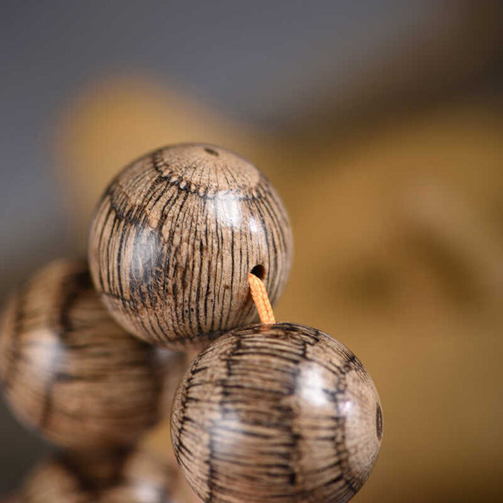 Buddha Stones Gnetum Wood Beads Protection Bracelet - image 11