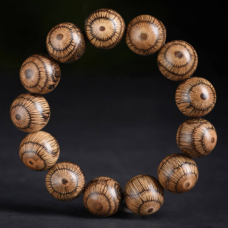 Buddha Stones Gnetum Wood Beads Protection Bracelet - image 5
