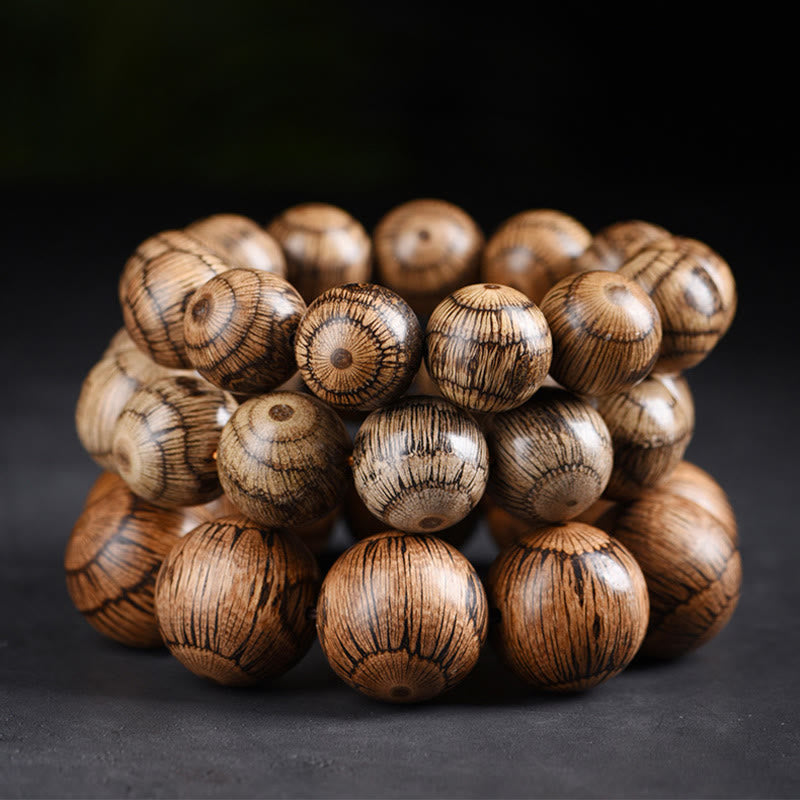 Buddha Stones Gnetum Wood Beads Protection Bracelet - image 12