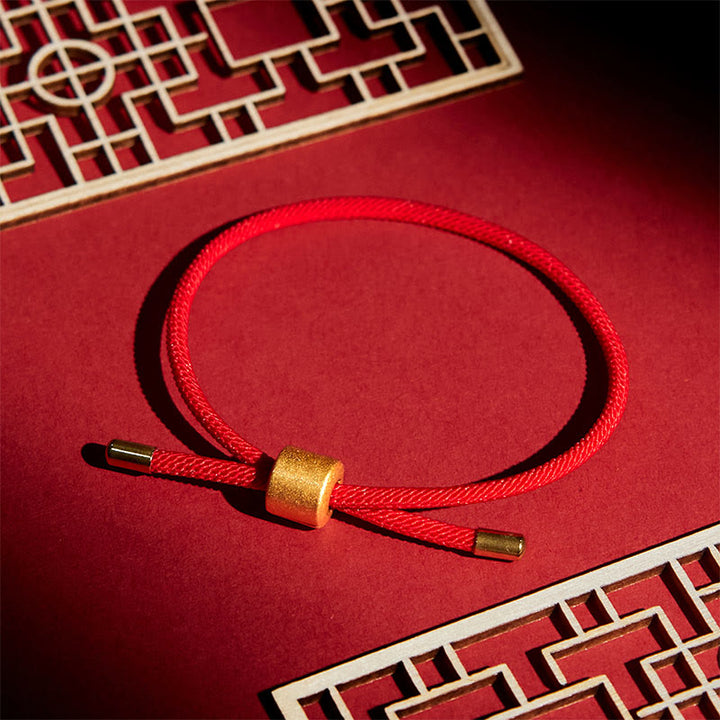 Buddha Stones Lucky Red String Bracelet
