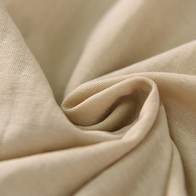 Buddha Stones Vintage Buttons Design Stand Collar Cotton Short Sleeve Women's Shirt - image 19