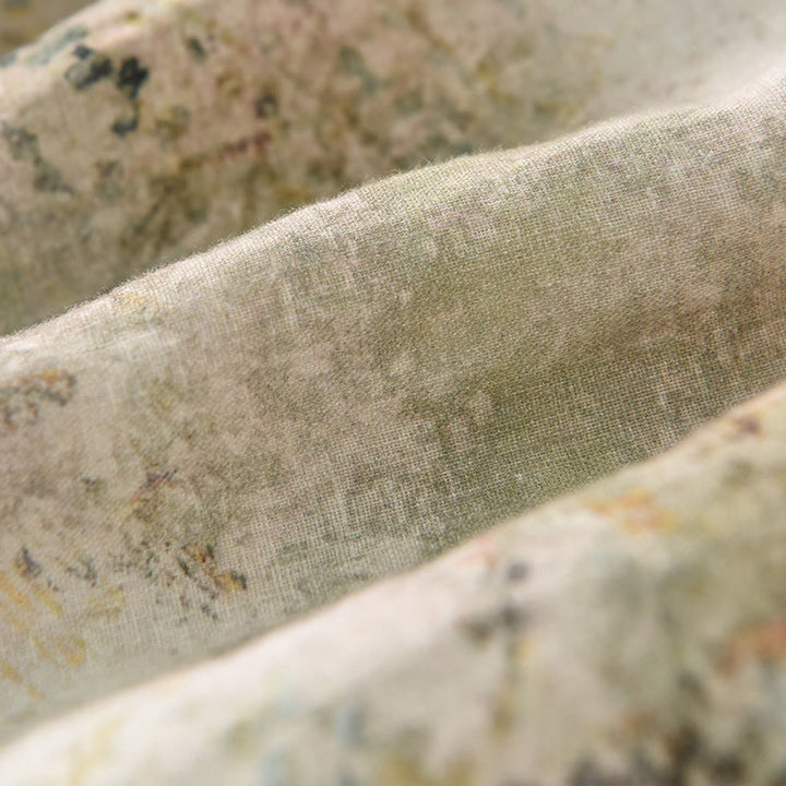 Buddha Stones Vintage Printing Women's Linen 7-8 Length Skirt With Pockets - image 14