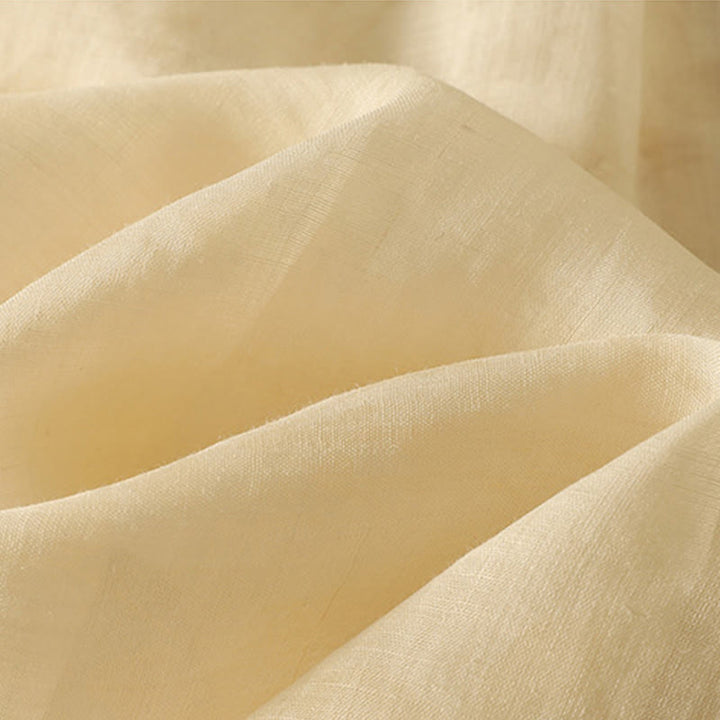 Buddha Stones Embroidery Frog-Button Mandarin Collar Cotton Women's Half Sleeves Shirt - image 4