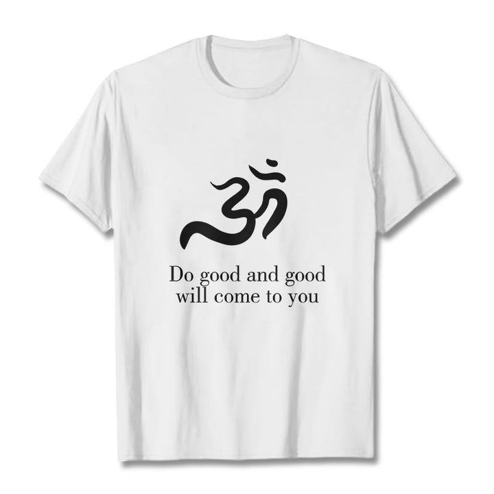 Buddha Stones Casual Om Symbol Sanskrit Spiritual Design Cotton Tee T-shirt - White - 2XL - image 6