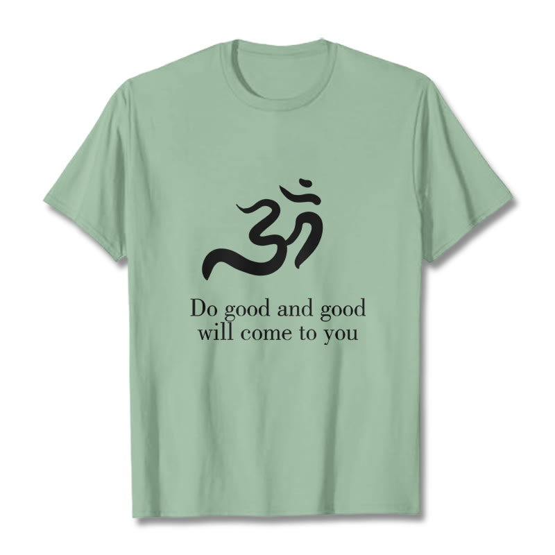 Buddha Stones Casual Om Symbol Sanskrit Spiritual Design Cotton Tee T-shirt - PaleGreen - 2XL - image 15