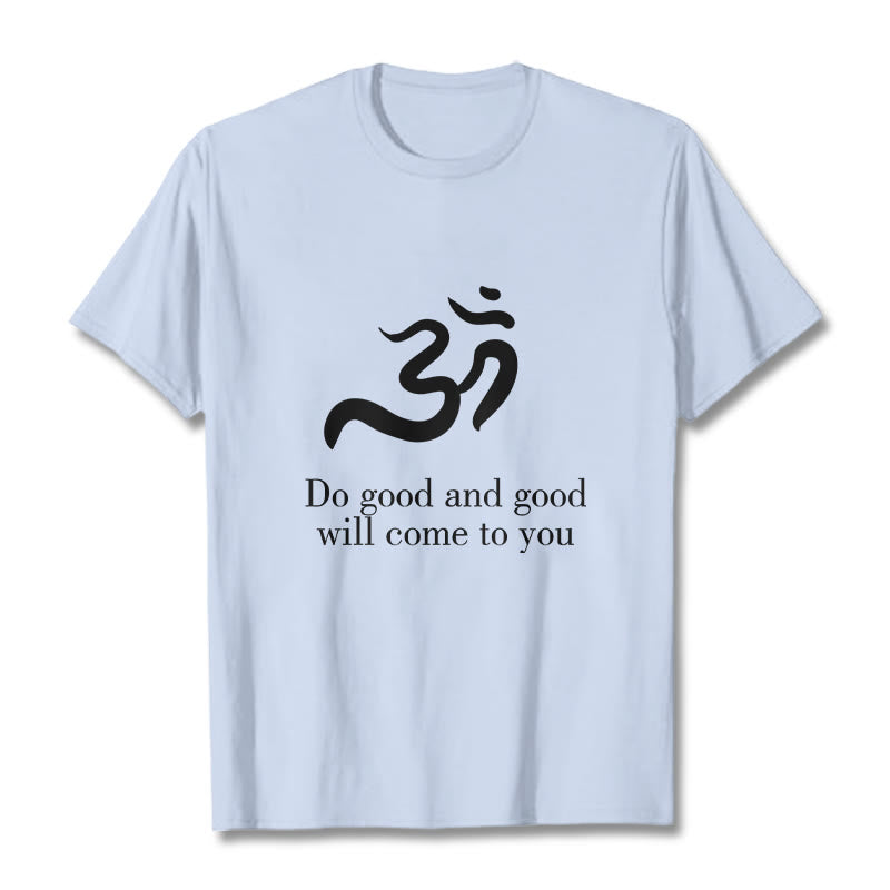 Buddha Stones Casual Om Symbol Sanskrit Spiritual Design Cotton Tee T-shirt - LightCyan - 2XL - image 19