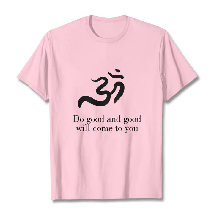 Buddha Stones Casual Om Symbol Sanskrit Spiritual Design Cotton Tee T-shirt - LightPink - 2XL - image 13