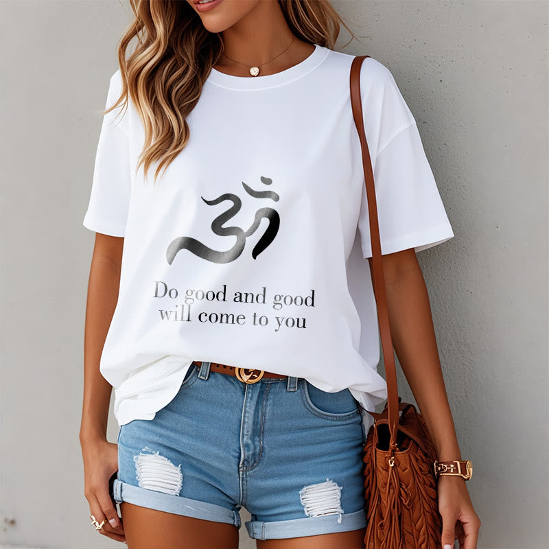 Buddha Stones Casual Om Symbol Sanskrit Spiritual Design Cotton Tee T-shirt - image 8
