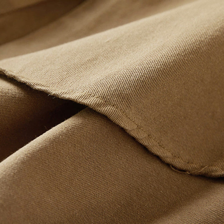 Buddha Stones Fall Irregular Design Long Sleeve Women's Cotton Linen Lapel Jacket With Pockets - image 5