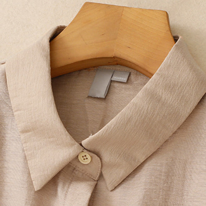 Buddha Stones 2Pcs Short Sleeve Shirt 7-8 Length Skirt With Pockets Cotton Linen Women's Set - image 17