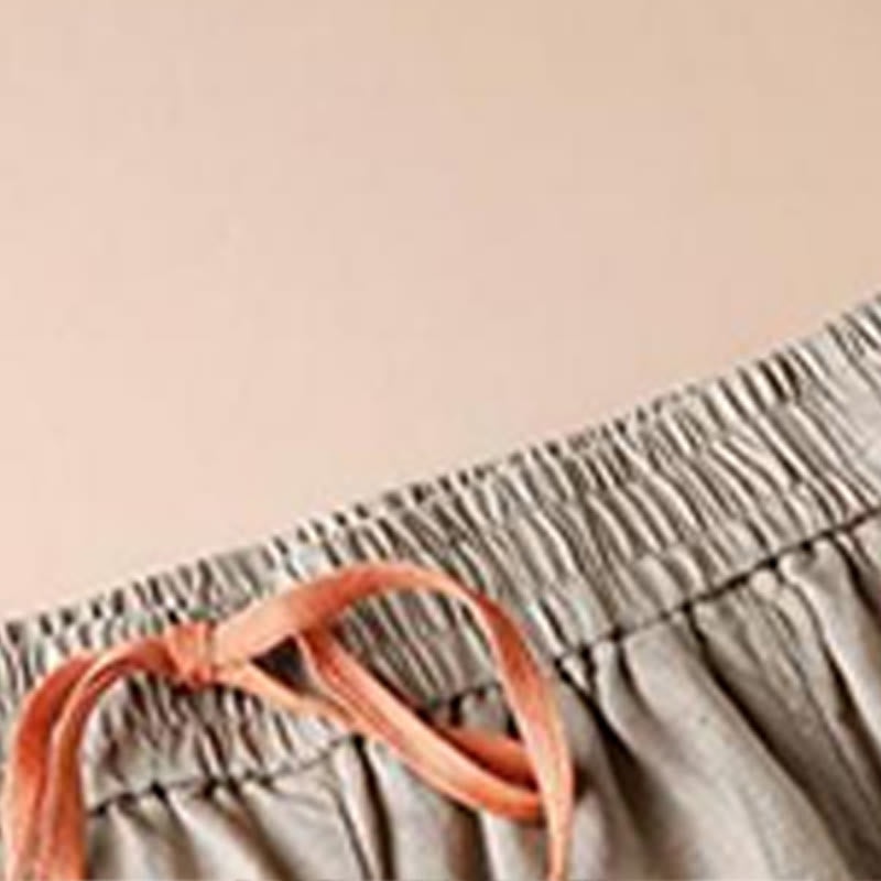 Buddha Stones Casual Cotton Slit Hem Women's 7-8 Length Wide Leg Pants With Pockets - image 10