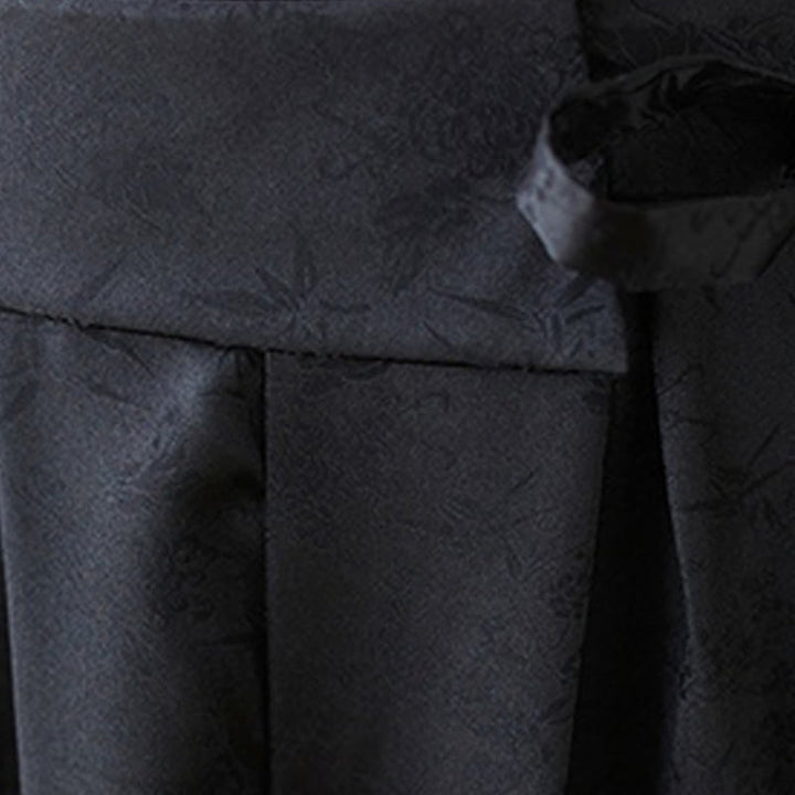 Buddha Stones Casual Jacquard Lace-up Cotton Women's Wide Leg Pants With Pockets - image 18