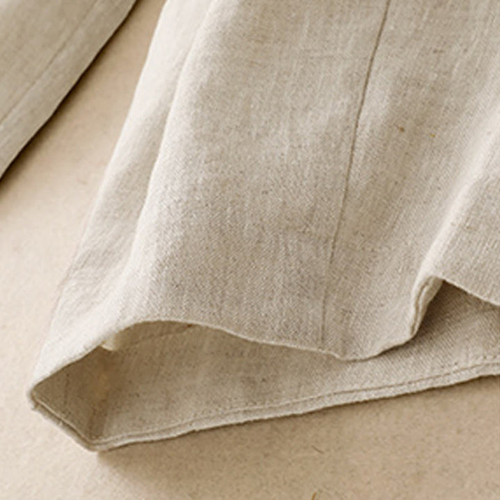 Buddha Stones Summer Plain Women's Cotton Linen Harem Pants With Pockets - image 14