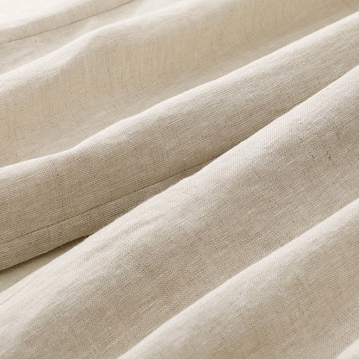 Buddha Stones Summer Plain Women's Cotton Linen Harem Pants With Pockets - image 16