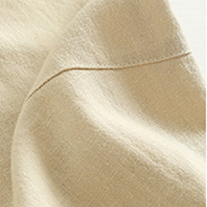 Buddha Stones Pure Color Buttons Women's Linen Pants With Pockets - image 8