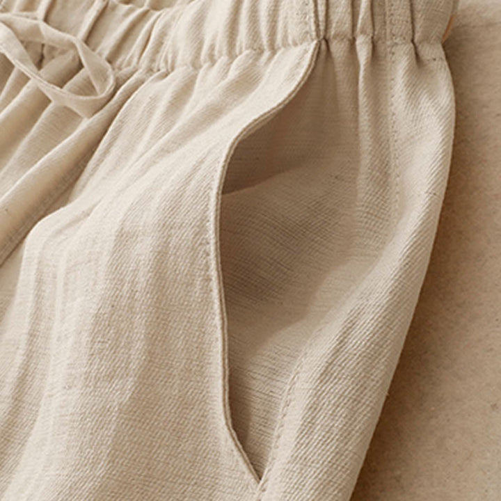 Buddha Stones Summer Drawstring Design Women's Wide Leg Pants With Pockets - image 10